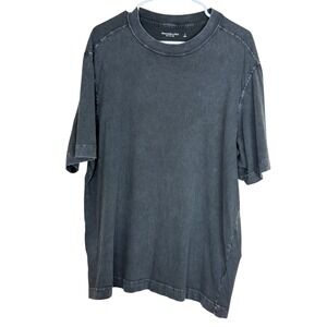 Abercrombie Fitch Mens‎ Soft A&F Tee T Shirt Gray Washed Crew Neck Casual Size L